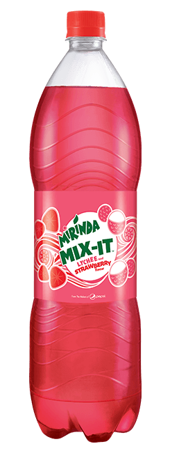 (PET) 1.5L x 12 Mirinda Mix-It Lychee & Strawberry