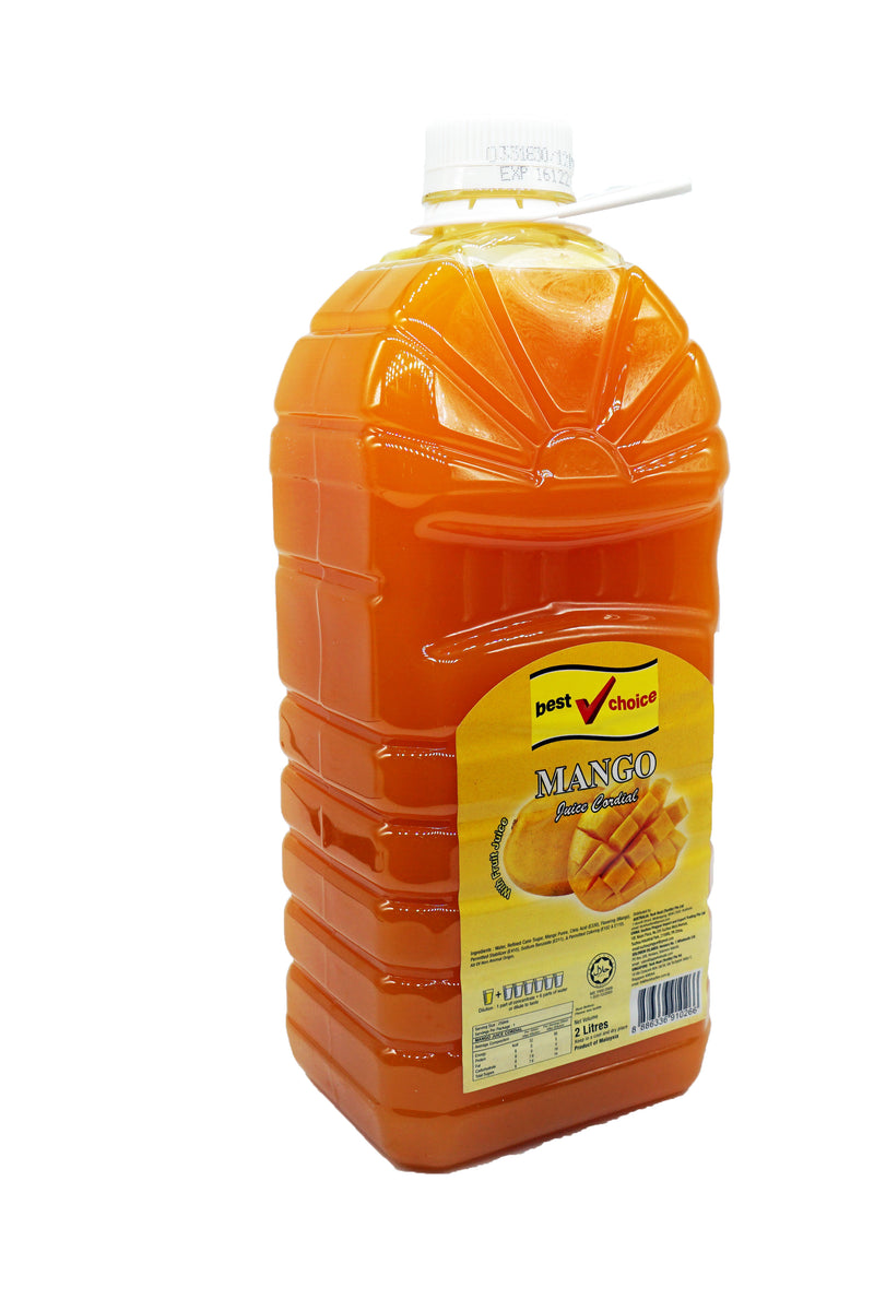 Best Choice Cordial (Btls) 6 x 2L Mango
