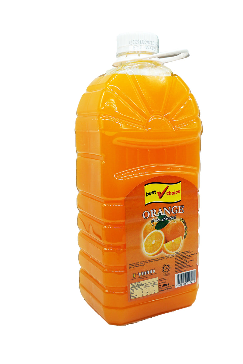 Best Choice Cordial (Btls) 6 x 2L Orange
