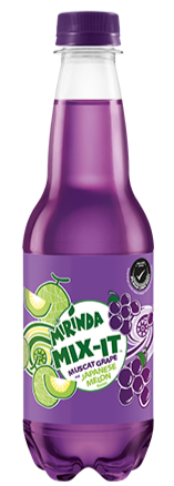 (PET) 400ml x 24 Mirinda Mixed-It Muscat Grape & Japanese Melon