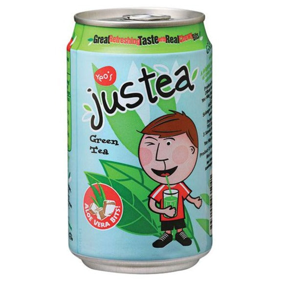 (Can) 300ml x 24 Justea Green Tea